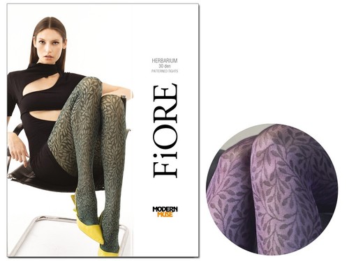 Strumpfhose mit blumenmuster - mit,
